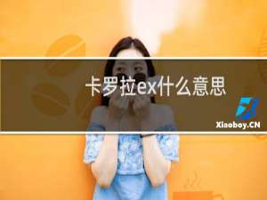 卡罗拉ex什么意思（卡罗拉ex是哪一年的）