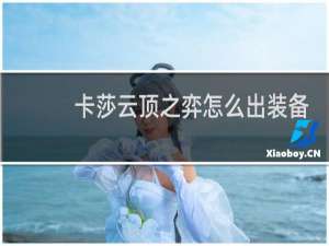 卡莎云顶之弈怎么出装备