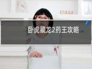 卧虎藏龙2药王攻略