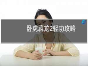 卧虎藏龙2轻功攻略