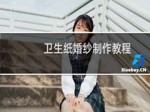 卫生纸婚纱制作教程