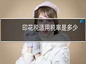 印花税适用税率是多少