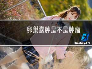 卵巢囊肿是不是肿瘤