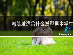 卷头发适合什么发型男中学生