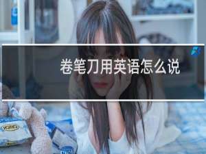 卷笔刀用英语怎么说