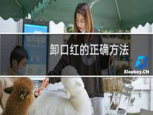 卸口红的正确方法