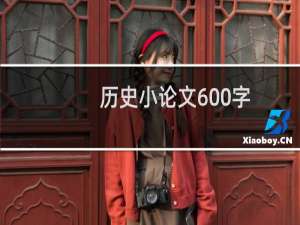 历史小论文600字