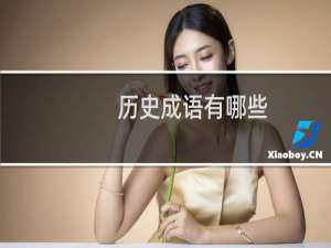 历史成语有哪些