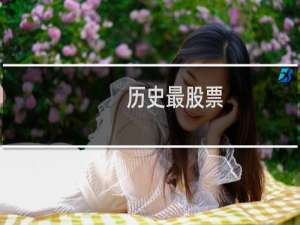 历史最股票