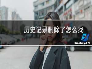 历史记录删除了怎么找回（历史记录删除了怎么恢复）