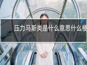 压力马斯类是什么意思什么梗