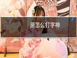 原怎么打字神