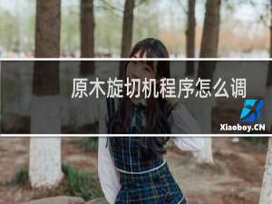 原木旋切机程序怎么调