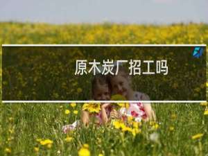 原木炭厂招工吗