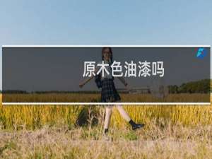 原木色油漆吗