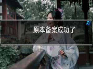 原本备案成功了，但现在备案成功那个页面不见了