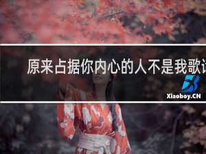 原来占据你内心的人不是我歌词