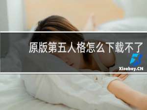 原版第五人格怎么下载不了