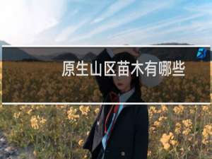 原生山区苗木有哪些
