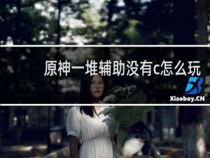 原神一堆辅助没有c怎么玩