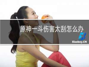 原神一斗伤害太刮怎么办
