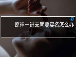 原神一进去就要实名怎么办