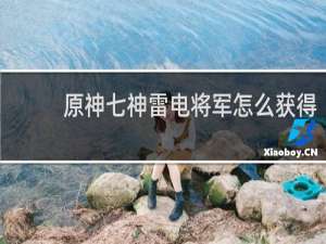 原神七神雷电将军怎么获得