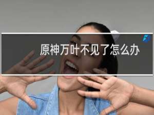 原神万叶不见了怎么办