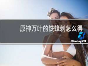 原神万叶的铁蜂刺怎么得