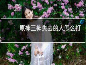 原神三神失去的人怎么打