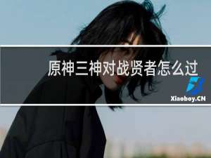 原神三神对战贤者怎么过