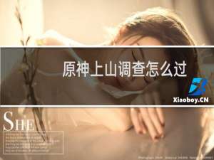 原神上山调查怎么过