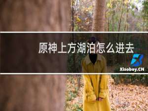 原神上方湖泊怎么进去