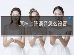 原神上阵语音怎么设置