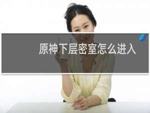 原神下层密室怎么进入