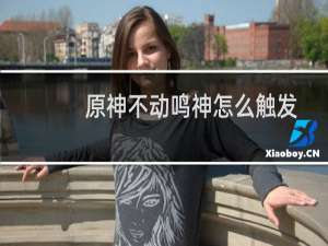 原神不动鸣神怎么触发