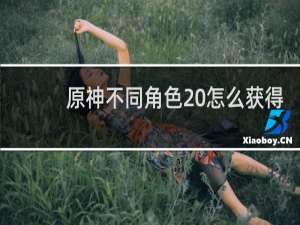 原神不同角色 怎么获得