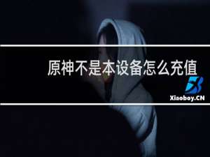 原神不是本设备怎么充值