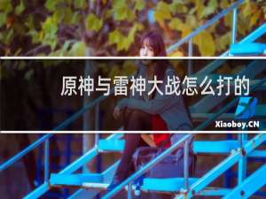原神与雷神大战怎么打的