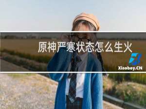 原神严寒状态怎么生火