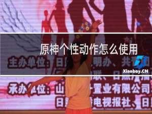 原神个性动作怎么使用