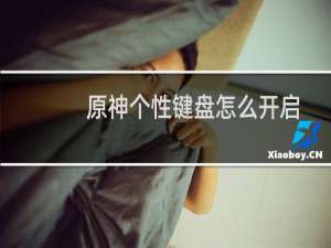 原神个性键盘怎么开启