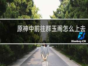 原神中前往群玉阁怎么上去