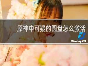 原神中可疑的圆盘怎么激活