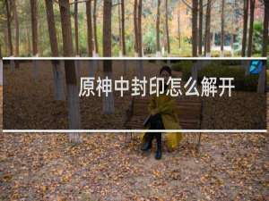 原神中封印怎么解开