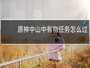 原神中山中有物任务怎么过