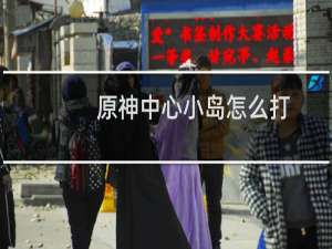 原神中心小岛怎么打