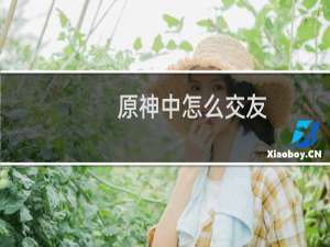 原神中怎么交友