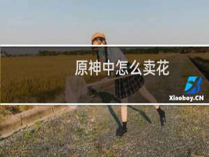 原神中怎么卖花