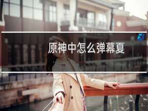 原神中怎么弹幕夏